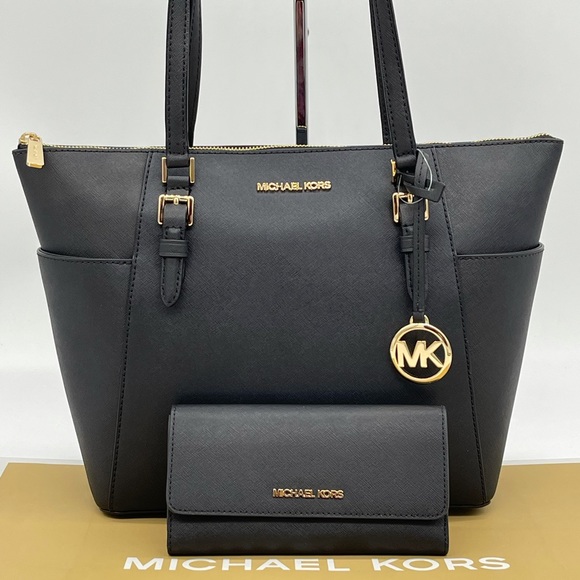 Michael Kors Handbags - Michael Kors LG Charlotte TZ Tote & Trifold Wallet